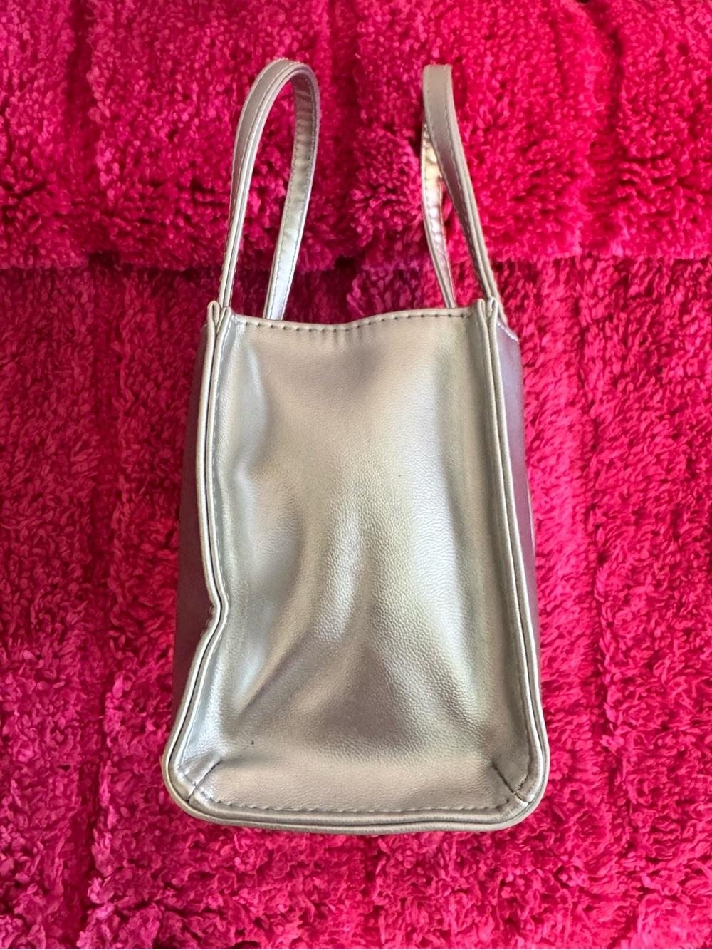 Telfar Metallic Silver Mini Tote - Picture 2 of 4